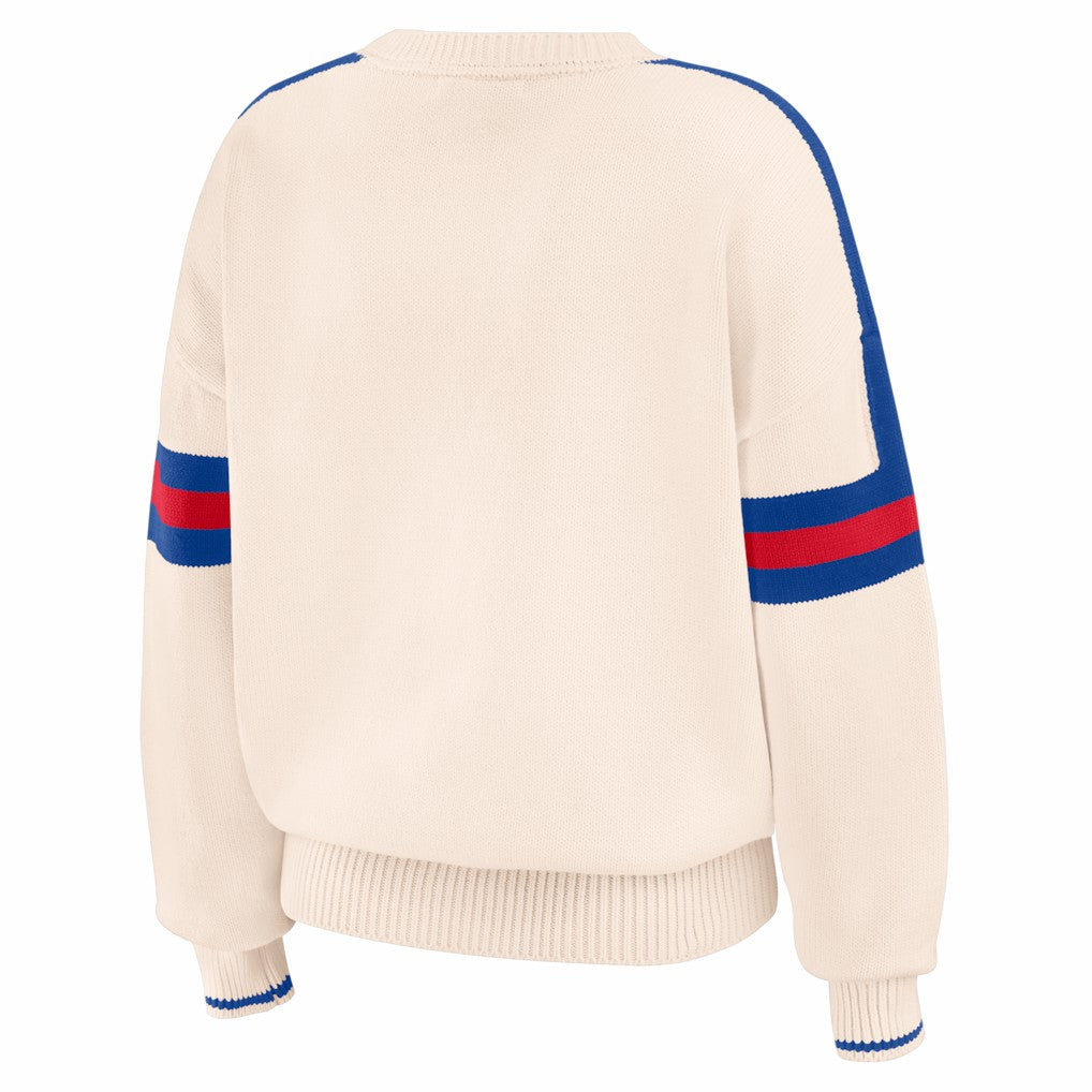 NBA Philadelphia 76ers WEAR by Erin Andrews Women's Stripe Pullover Sweater