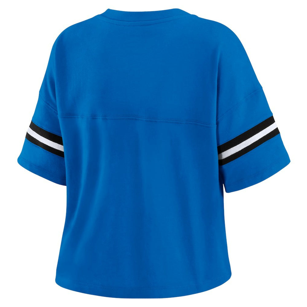 NBA Orlando Magic WEAR by Erin Andrews Women's Plus Size Color Block Boxy V-Neck T-Shirt