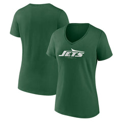 Women's Team Lock-Up V-Neck T-Shirt - New York Jets