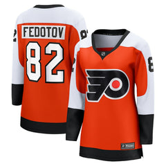 NHL Orange Ivan Fedotov Philadelphia Flyers Fanatics Women's Home Premier Breakaway Player Jersey Breakaway Jersey