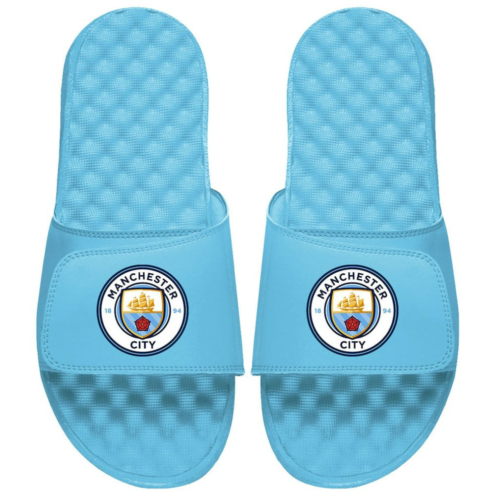 Manchester City ISlide Unisex Primary Logo Slide Sandals -  Sky Blue