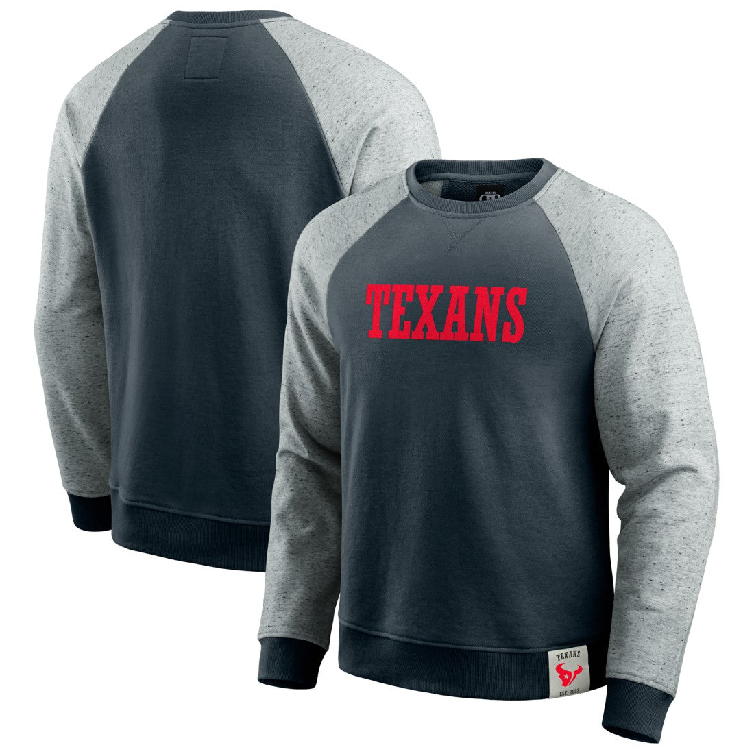 Darius Rucker Collection Colorblock Pullover Sweatshirt - Houston Texans