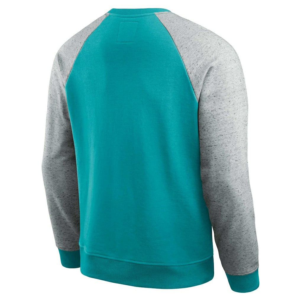 Darius Rucker Collection Colorblock Pullover Sweatshirt - Miami Dolphins