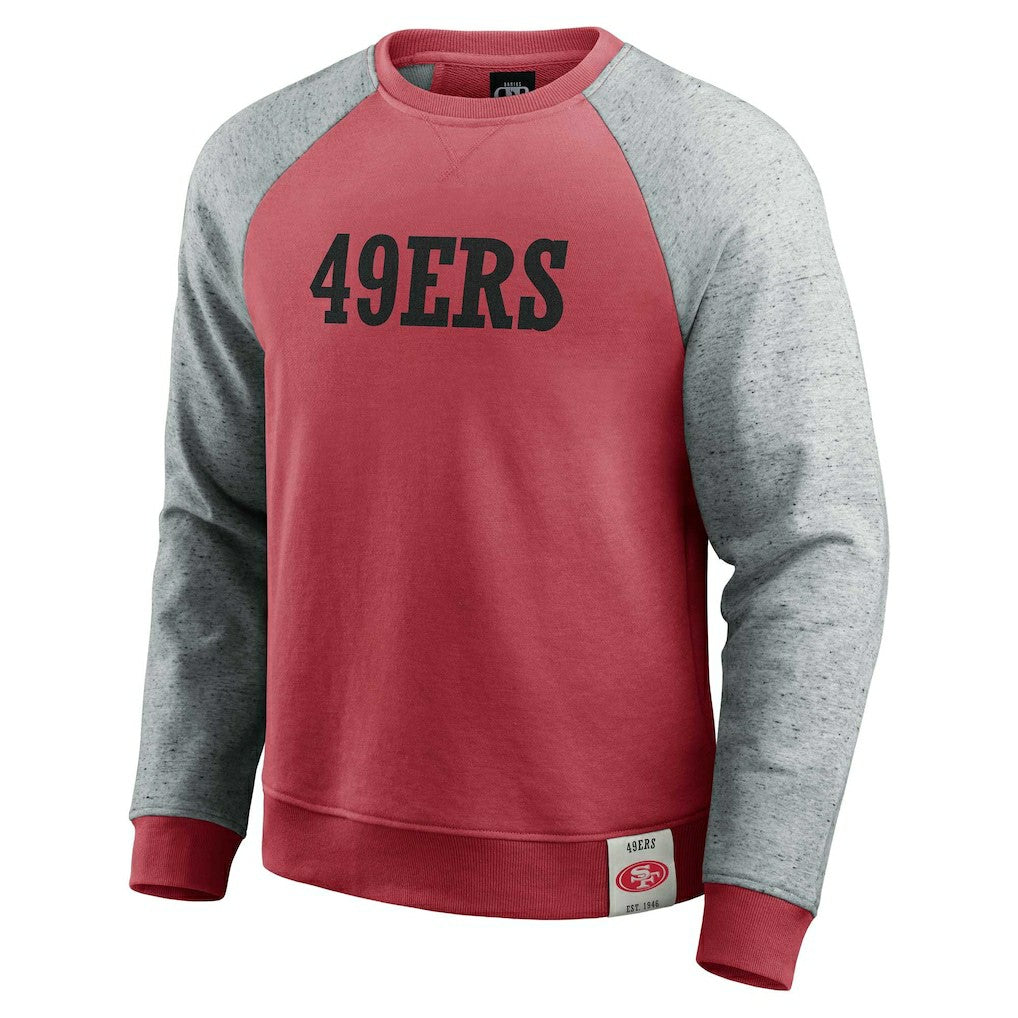 Darius Rucker Collection Colorblock Pullover Sweatshirt - San Francisco 49ers