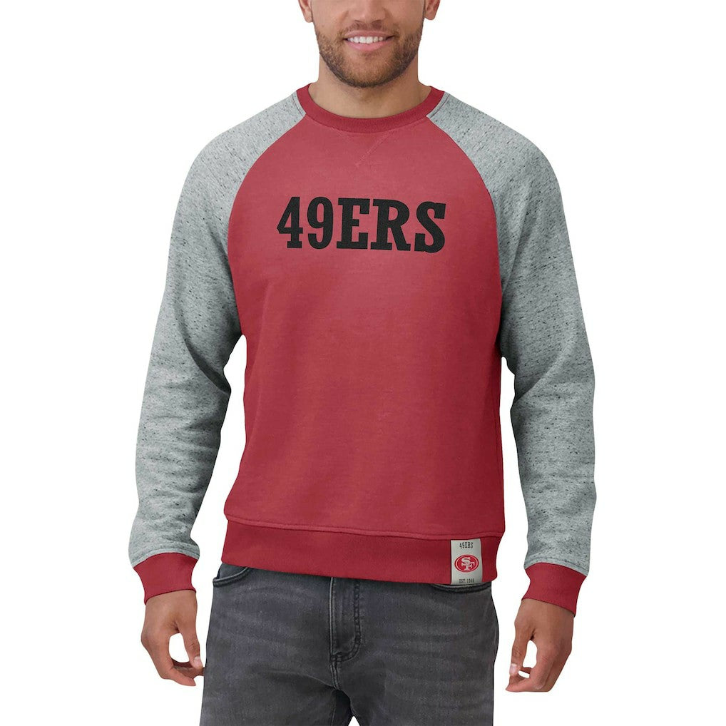 Darius Rucker Collection Colorblock Pullover Sweatshirt - San Francisco 49ers