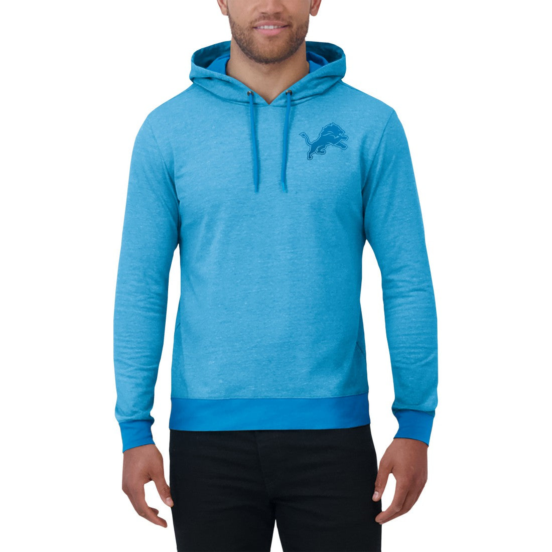 Darius Rucker Collection Tonal Knit Pullover Hoodie - Detroit Lions