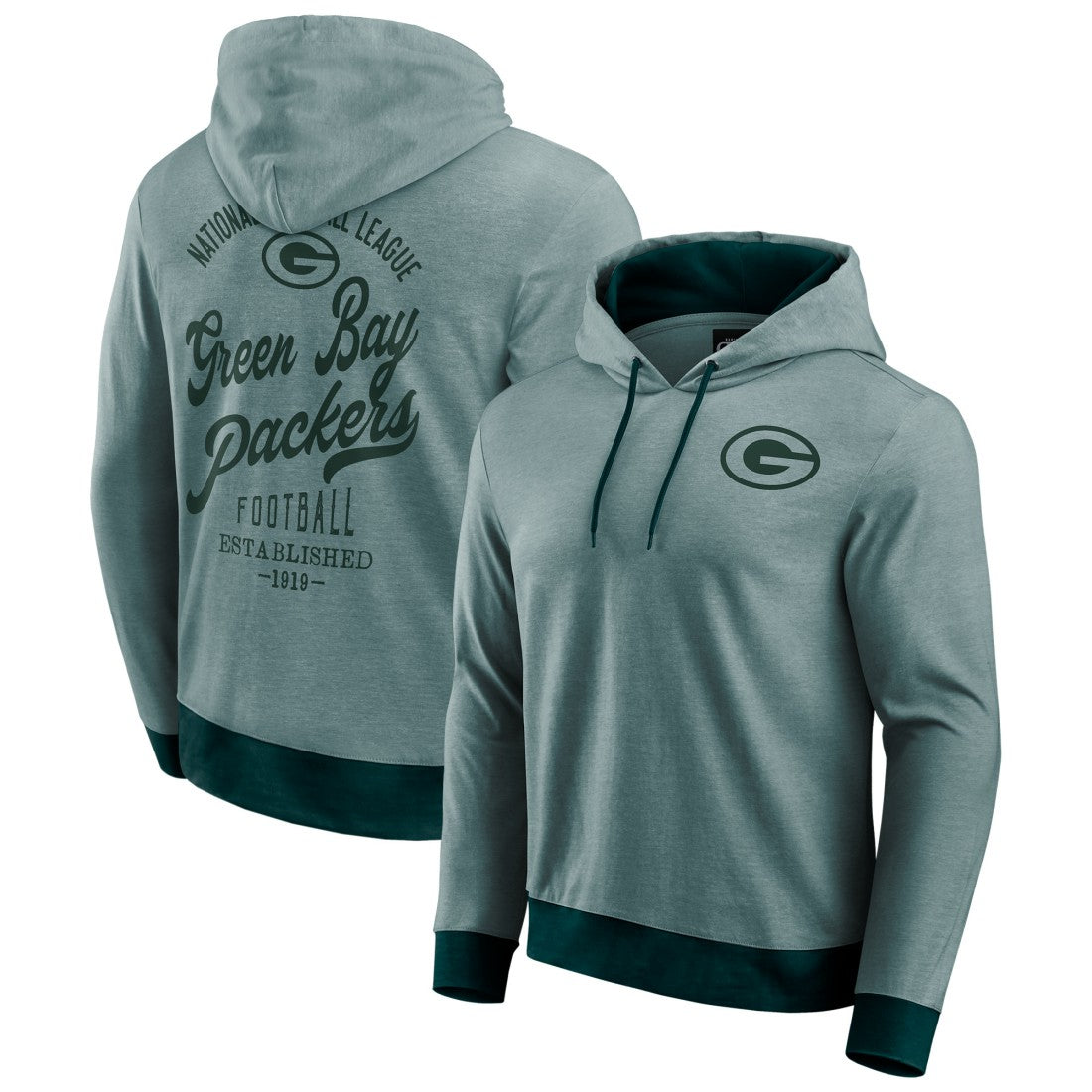 Darius Rucker Collection Tonal Knit Pullover Hoodie - Green Bay Packers