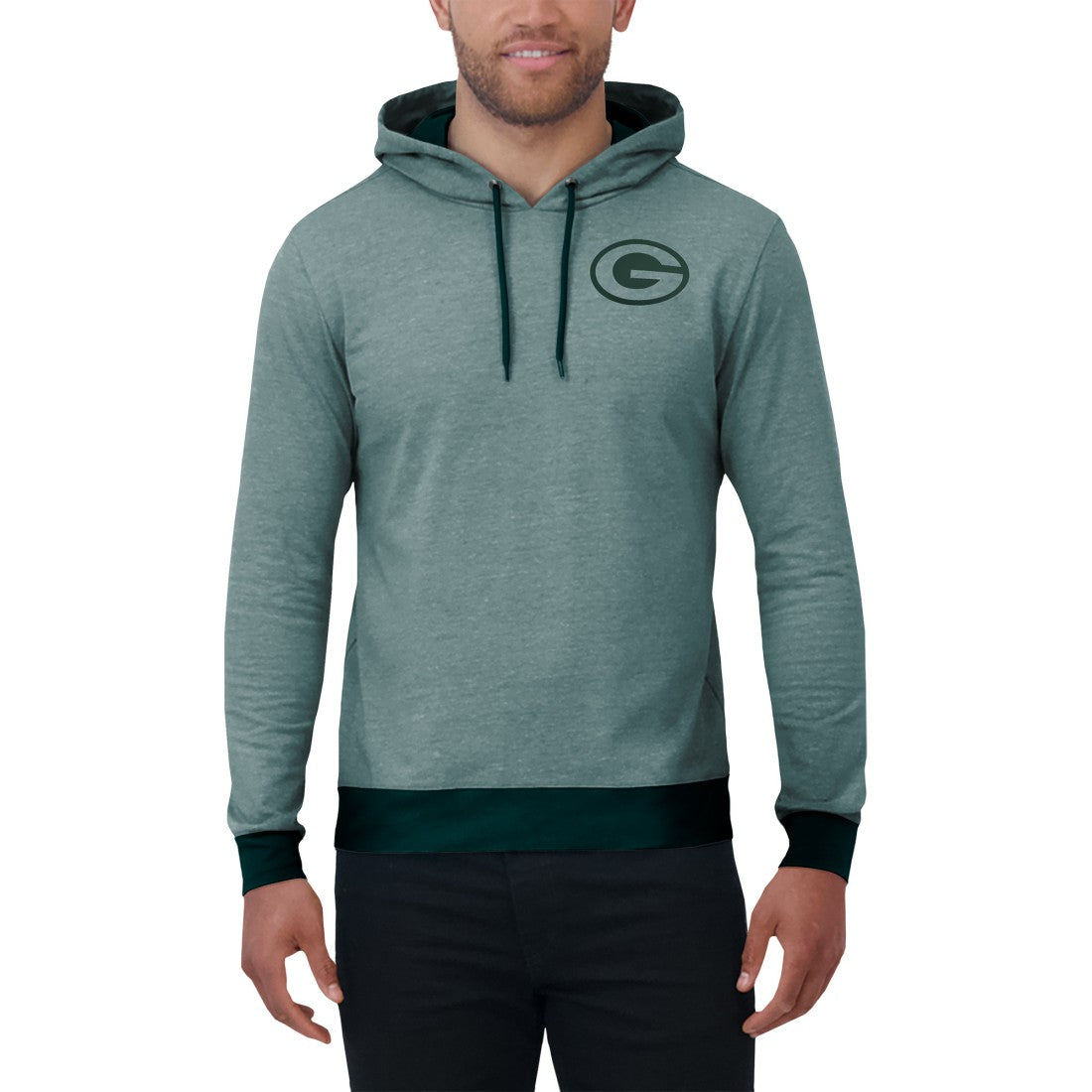 Darius Rucker Collection Tonal Knit Pullover Hoodie - Green Bay Packers