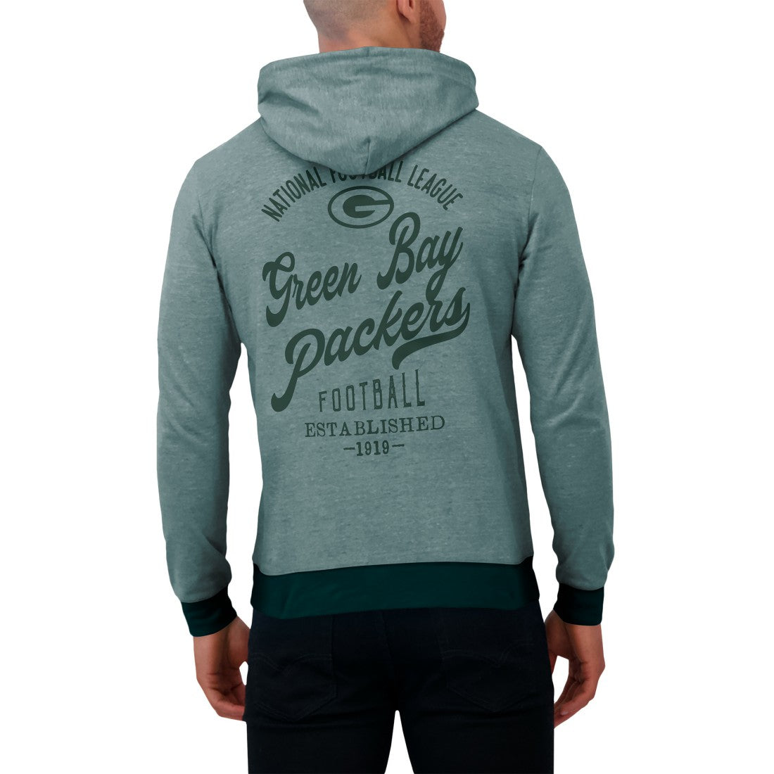 Darius Rucker Collection Tonal Knit Pullover Hoodie - Green Bay Packers