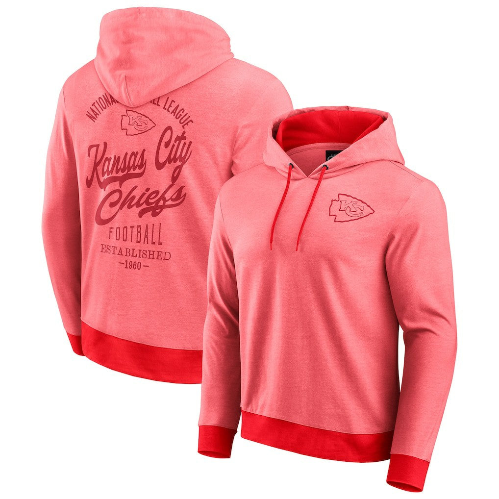 Darius Rucker Collection Tonal Knit Pullover Hoodie - Kansas City Chiefs