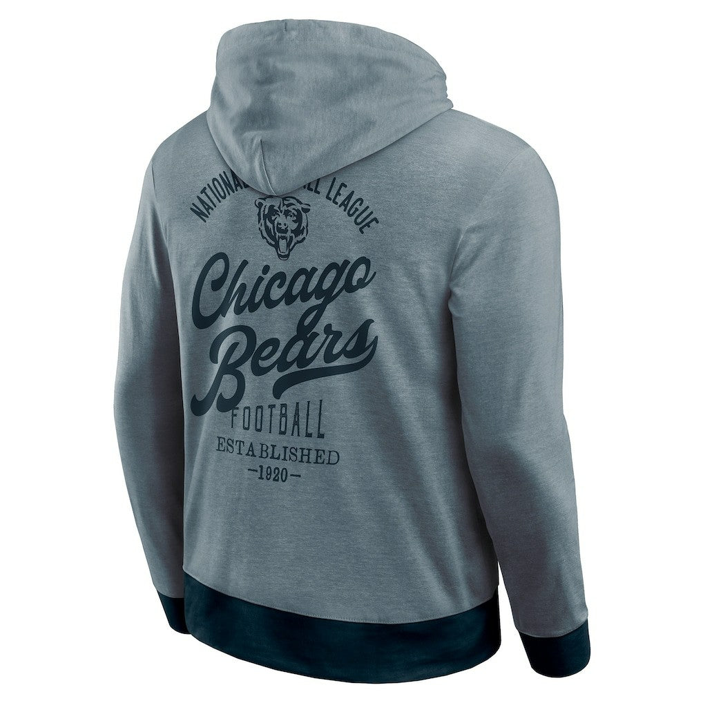Darius Rucker Collection Tonal Knit Pullover Hoodie - Chicago Bears