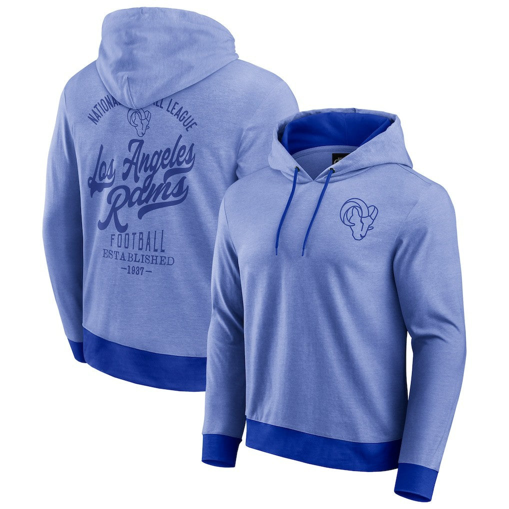 Darius Rucker Collection Tonal Knit Pullover Hoodie - Los Angeles Rams
