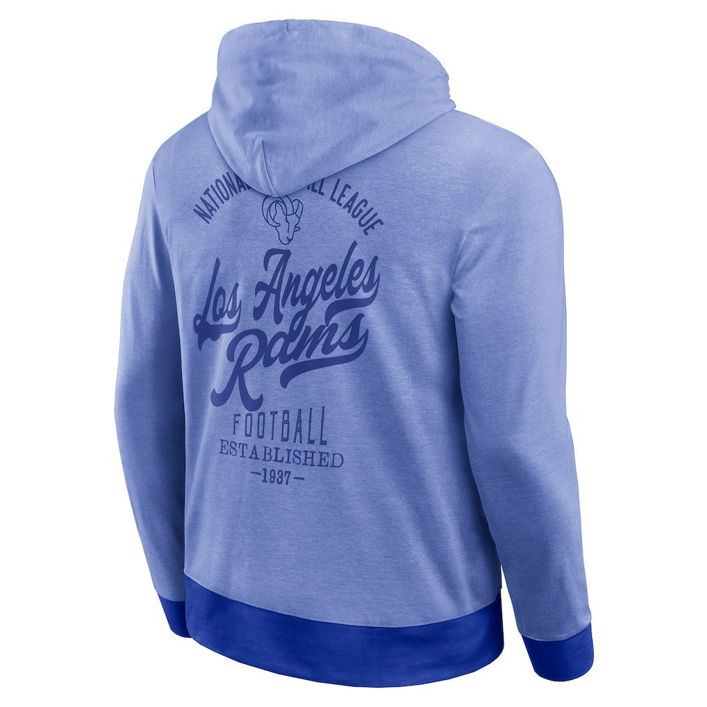 Darius Rucker Collection Tonal Knit Pullover Hoodie - Los Angeles Rams