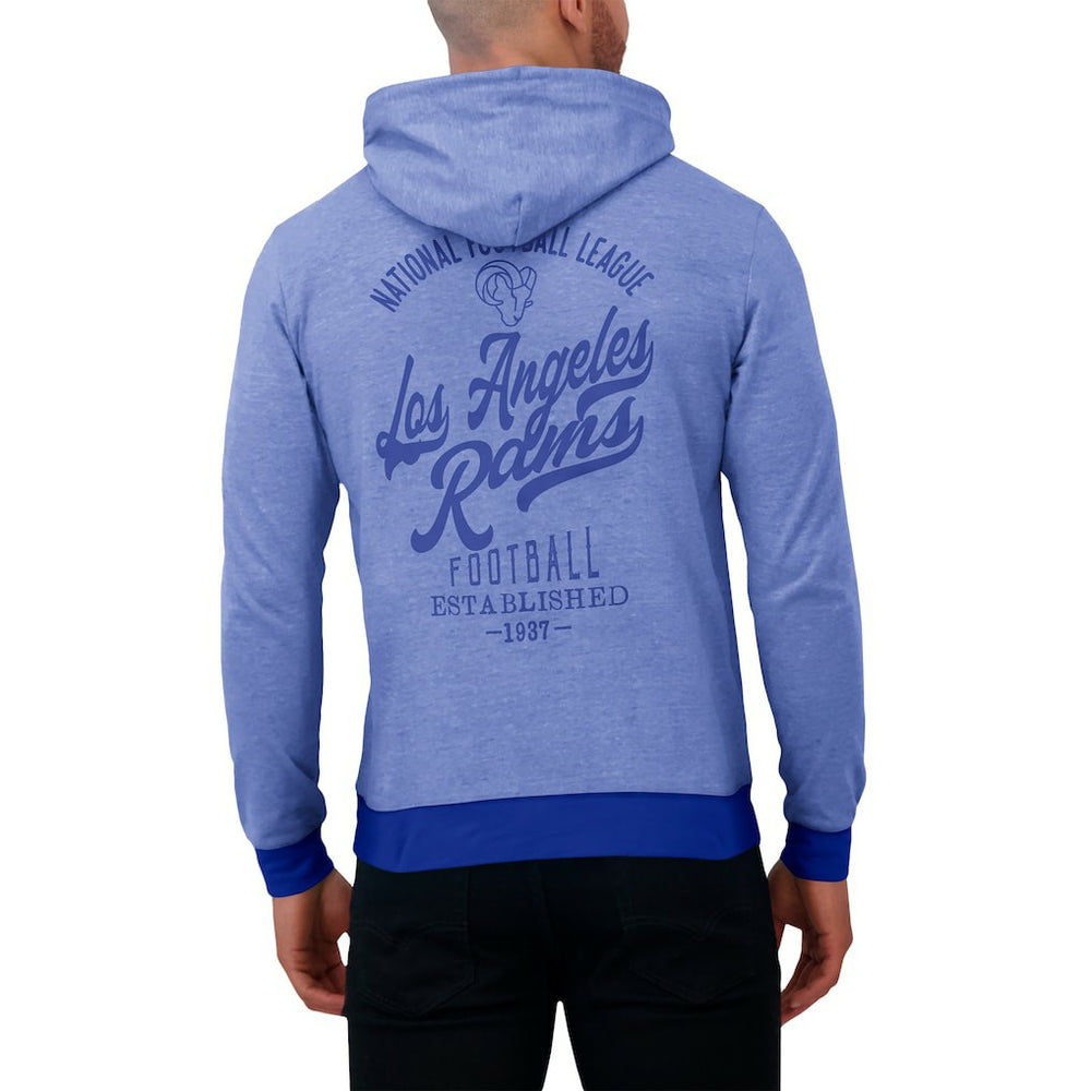 Darius Rucker Collection Tonal Knit Pullover Hoodie - Los Angeles Rams