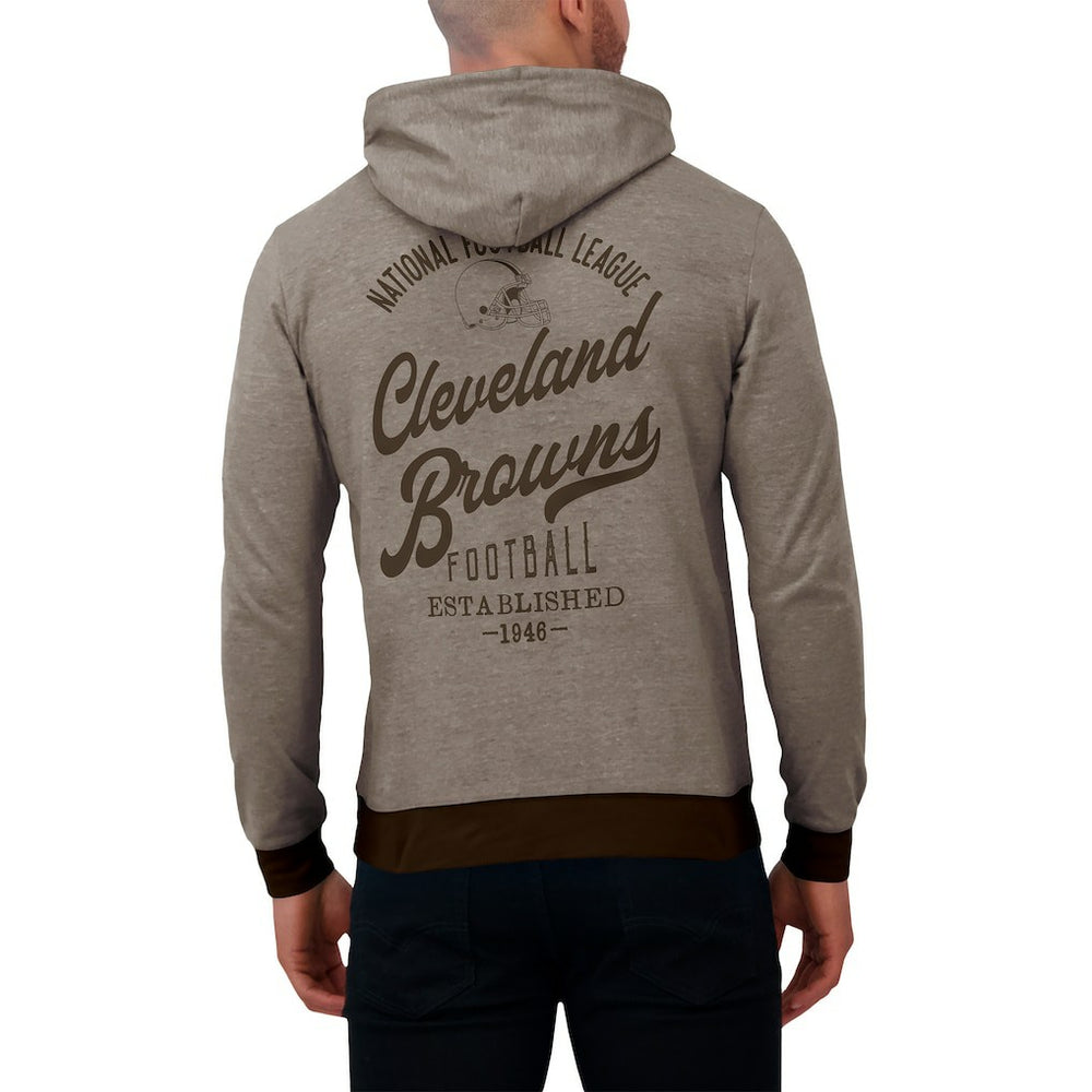 Darius Rucker Collection Tonal Knit Pullover Hoodie - Cleveland Browns