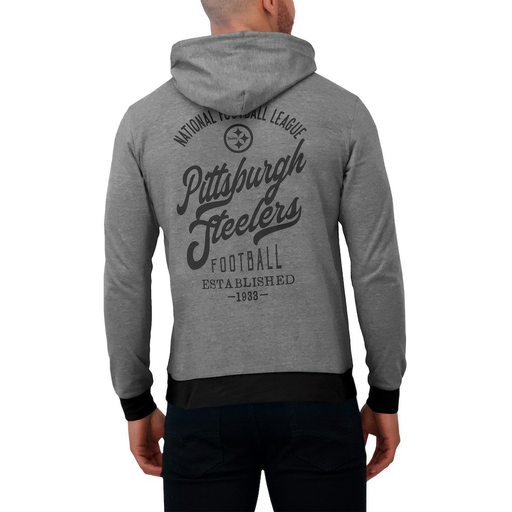 Darius Rucker Collection Tonal Knit Pullover Hoodie - Pittsburgh Steelers