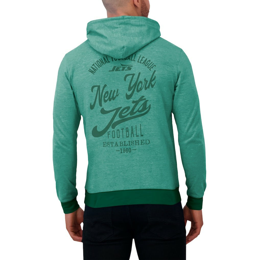 Darius Rucker Collection Tonal Knit Pullover Hoodie - New York Jets