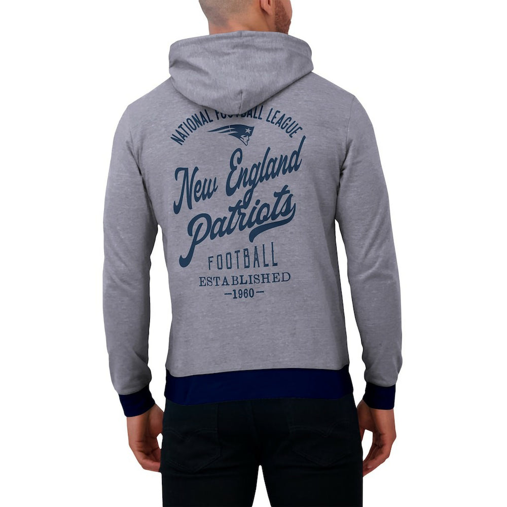 Darius Rucker Collection Tonal Knit Pullover Hoodie - New England Patriots
