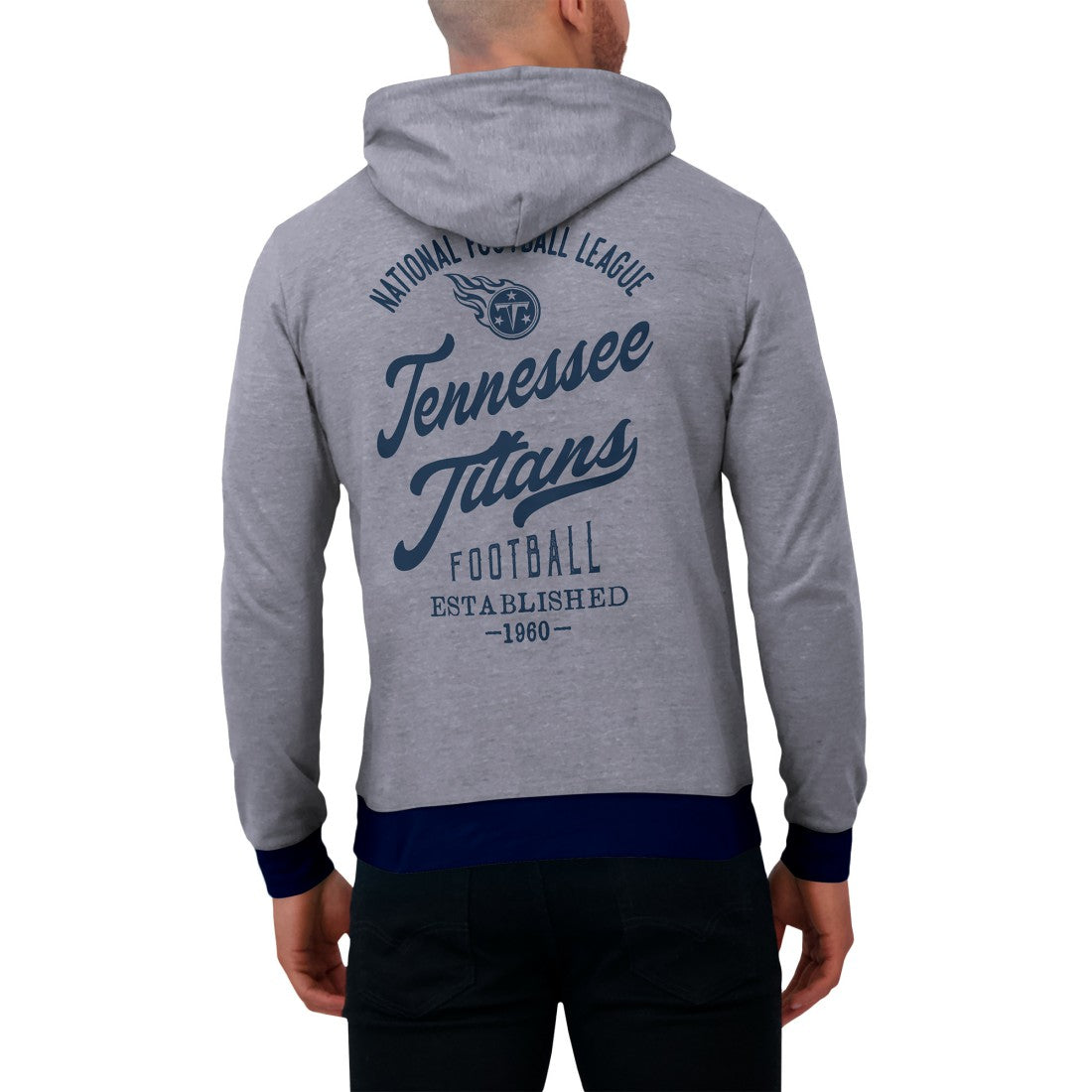 Darius Rucker Collection Tonal Knit Pullover Hoodie - Tennessee Titans
