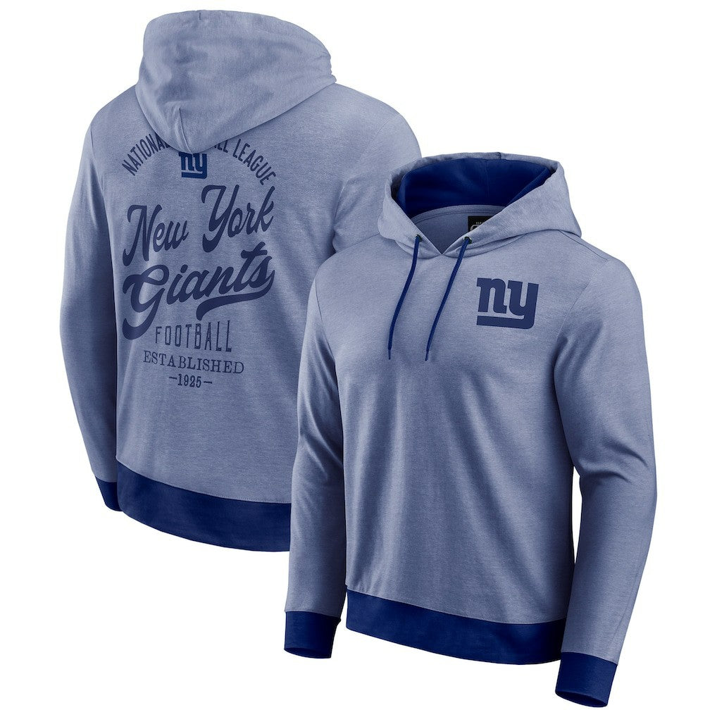 Darius Rucker Collection Tonal Knit Pullover Hoodie - New York Giants