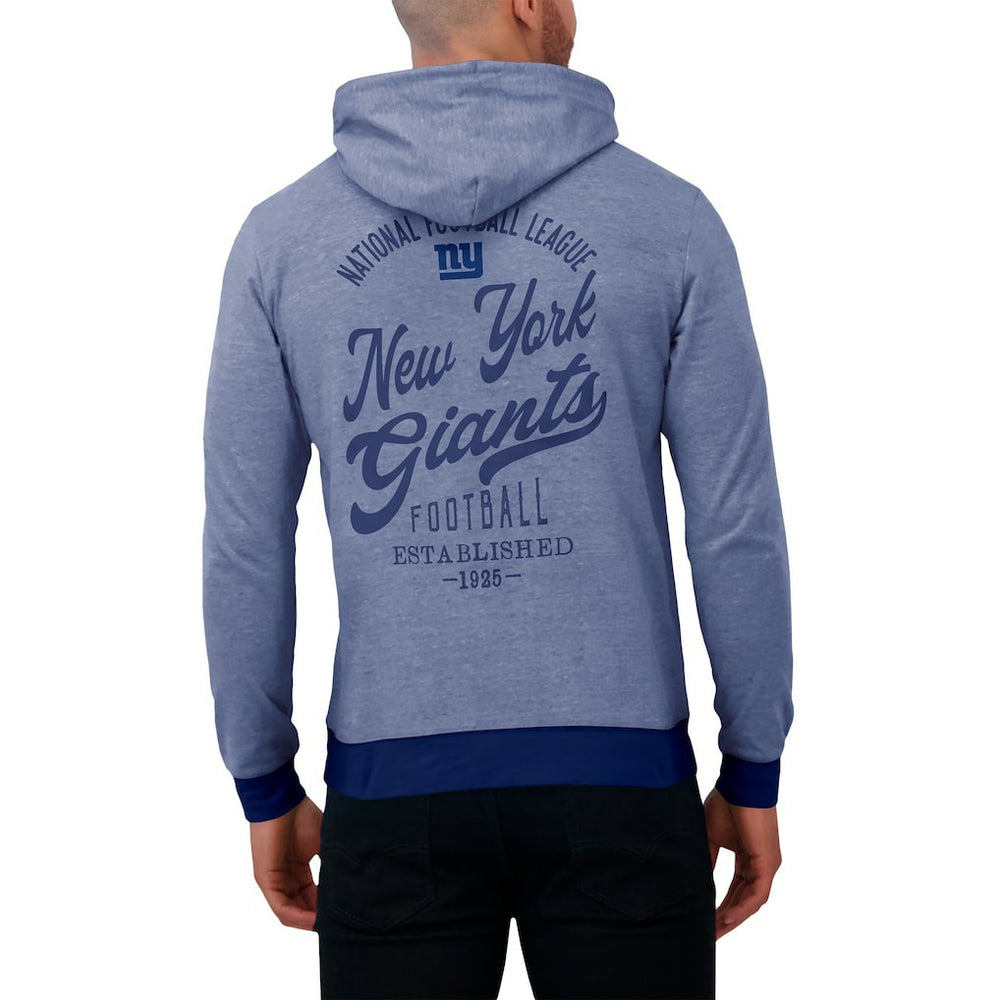 Darius Rucker Collection Tonal Knit Pullover Hoodie - New York Giants