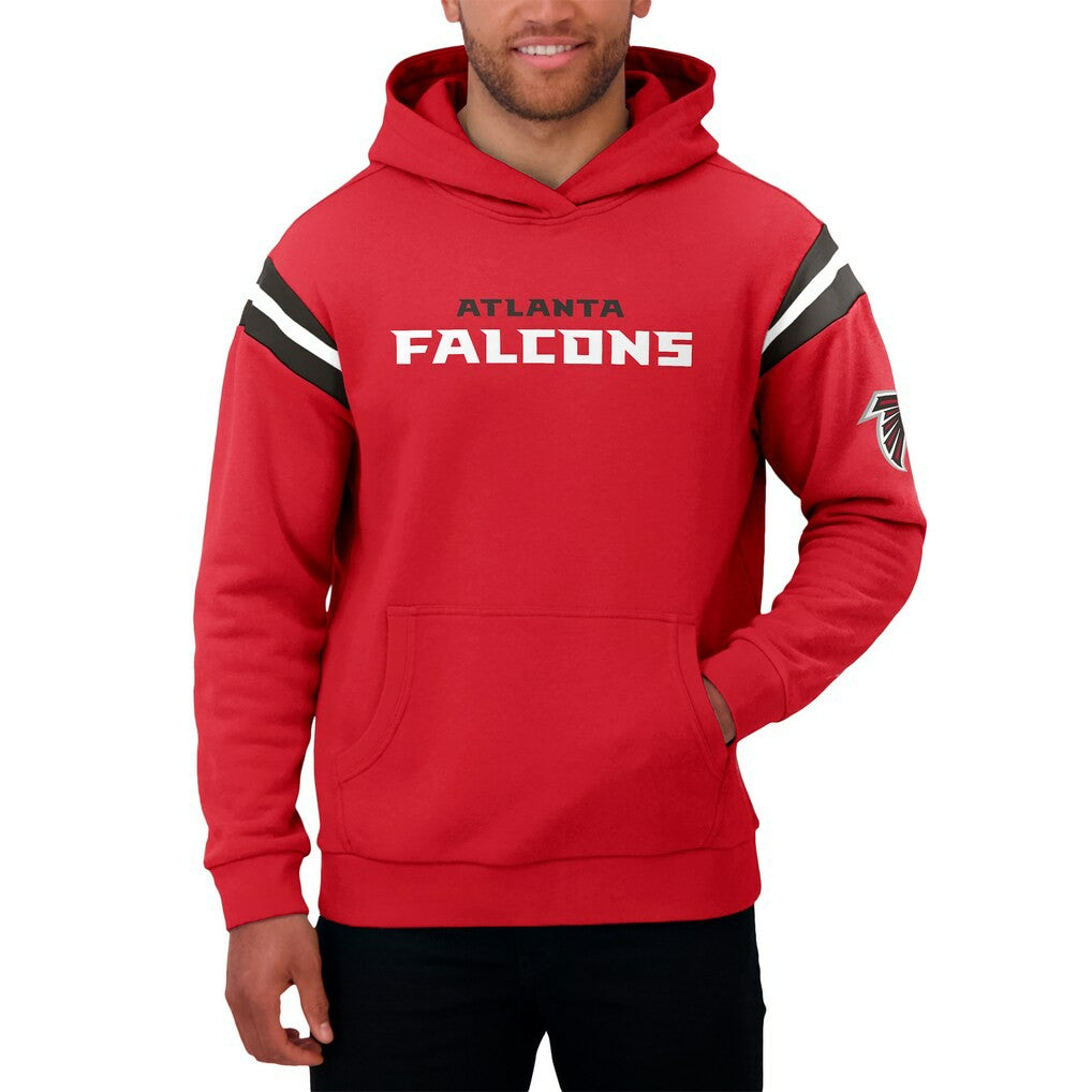 Darius Rucker Collection Football Washed Pullover Hoodie - Atlanta Falcons