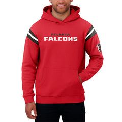 Darius Rucker Collection Football Washed Pullover Hoodie - Atlanta Falcons