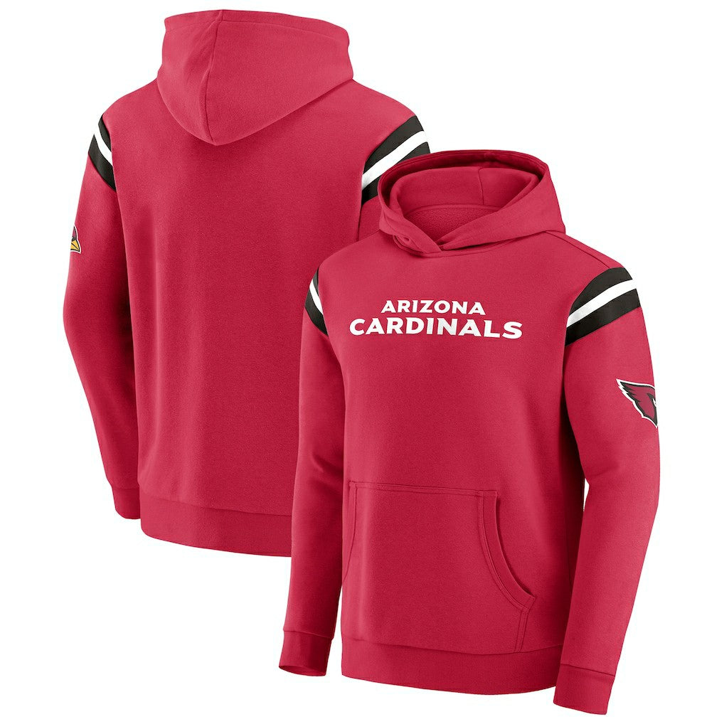 Darius Rucker Collection Football Washed Pullover Hoodie - Arizona Cardinals