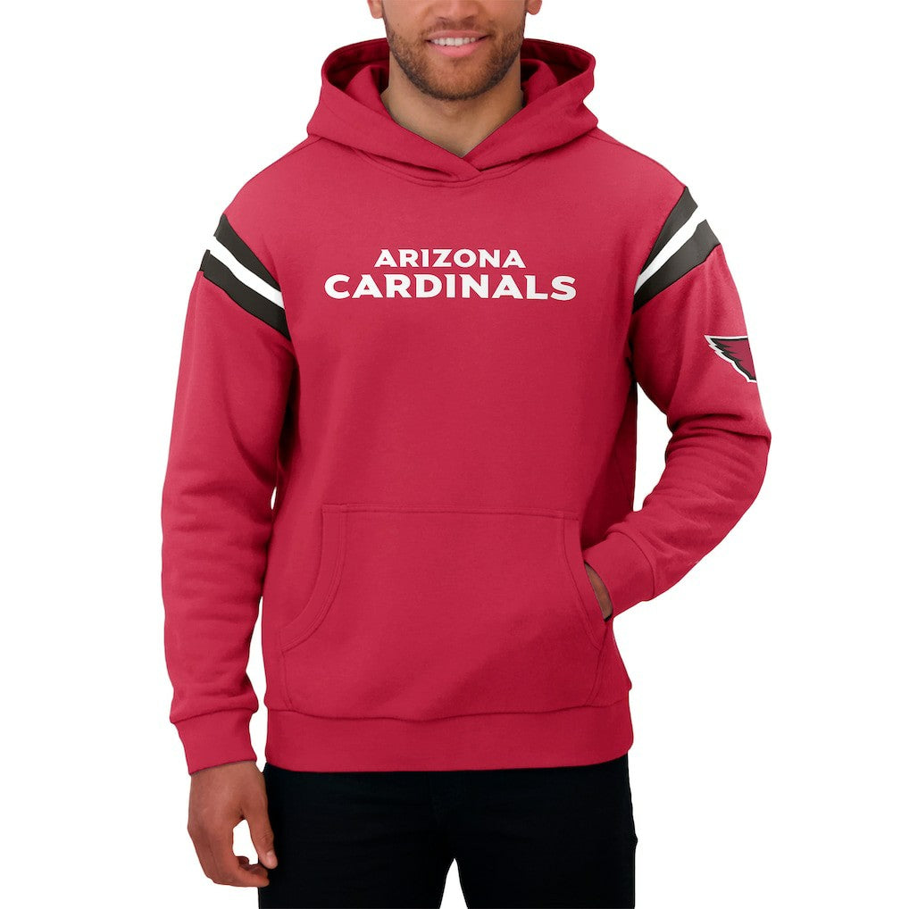 Darius Rucker Collection Football Washed Pullover Hoodie - Arizona Cardinals