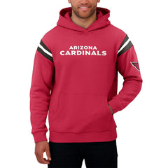 Darius Rucker Collection Football Washed Pullover Hoodie - Arizona Cardinals