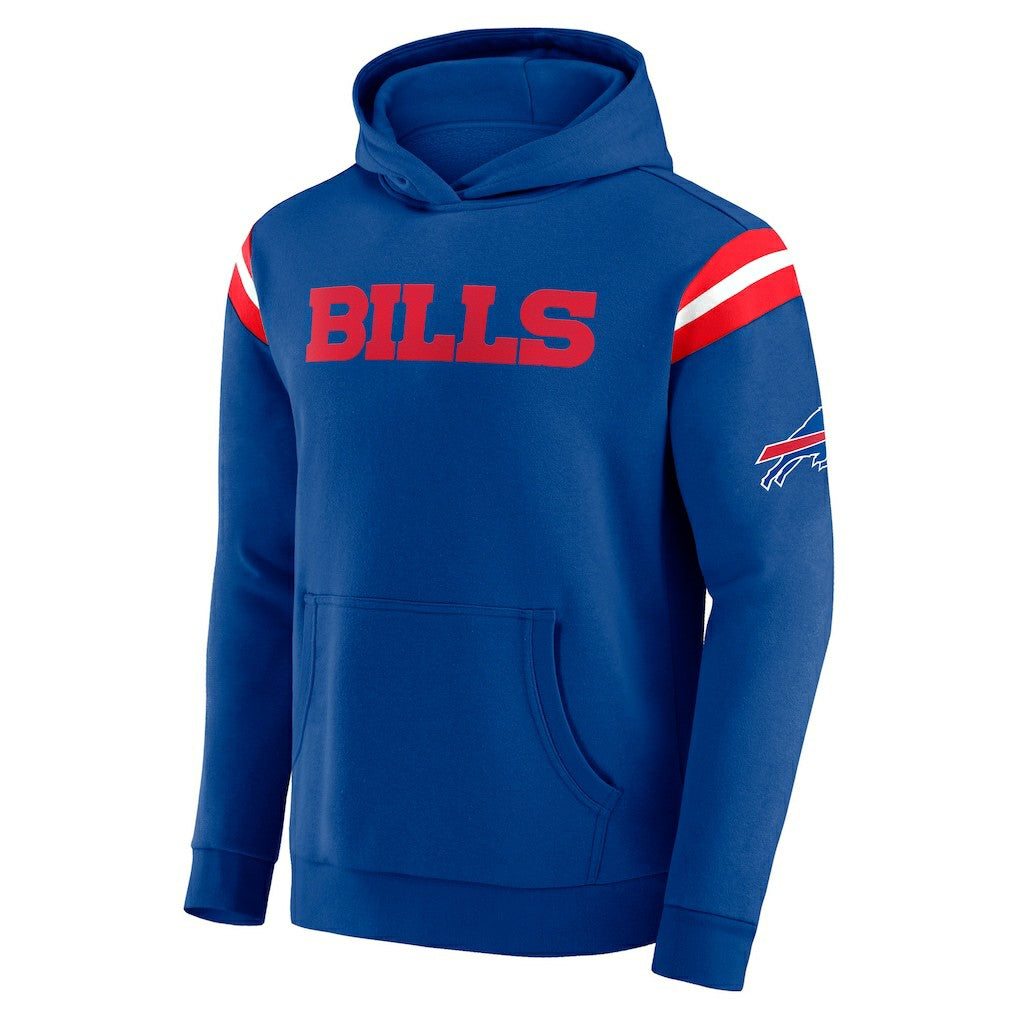 Darius Rucker Collection Football Washed Pullover Hoodie - Buffalo Bills