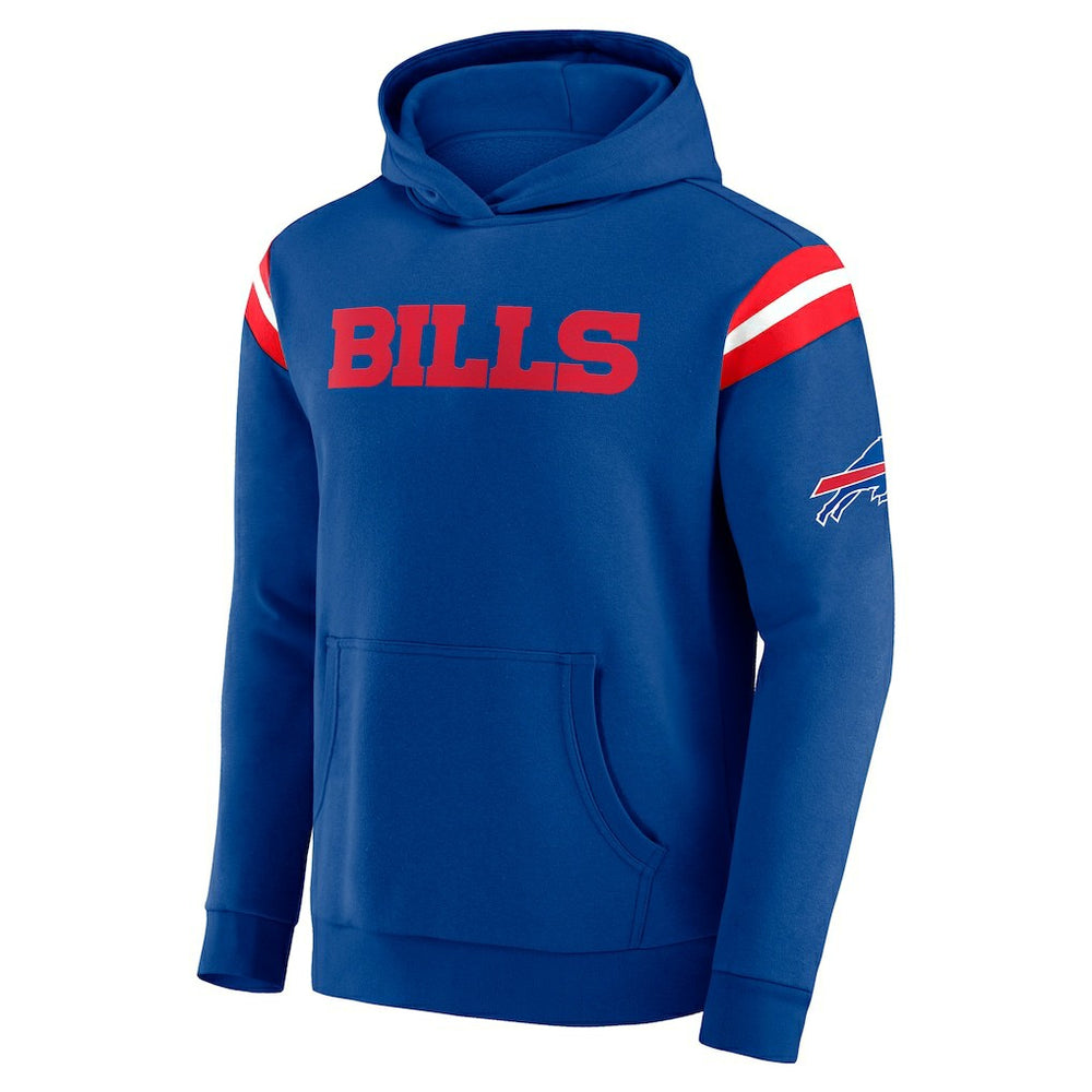 Darius Rucker Collection Football Washed Pullover Hoodie - Buffalo Bills