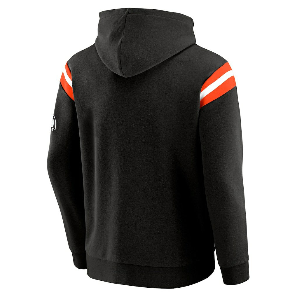 Darius Rucker Collection Football Washed Pullover Hoodie - Cincinnati Bengals