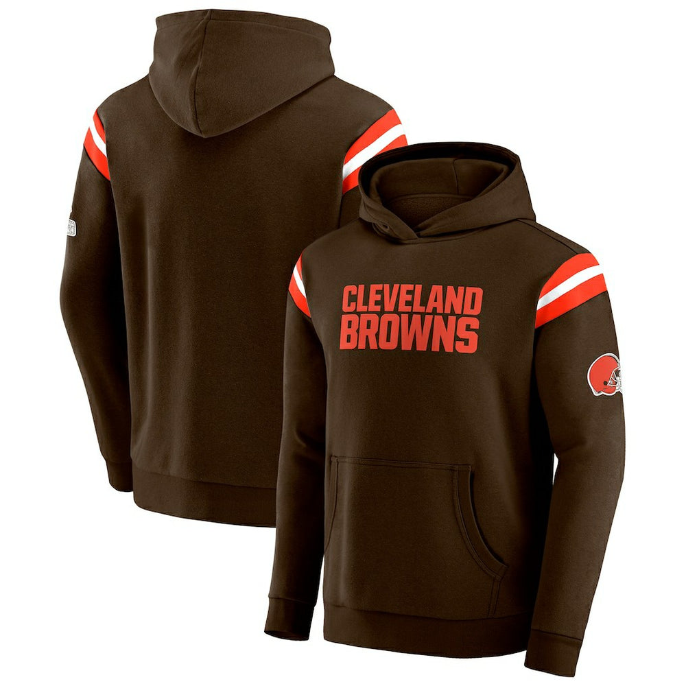 Darius Rucker Collection Football Washed Pullover Hoodie - Cleveland Browns