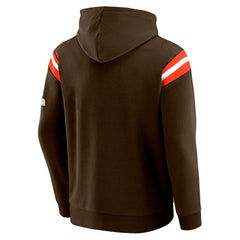 Darius Rucker Collection Football Washed Pullover Hoodie - Cleveland Browns