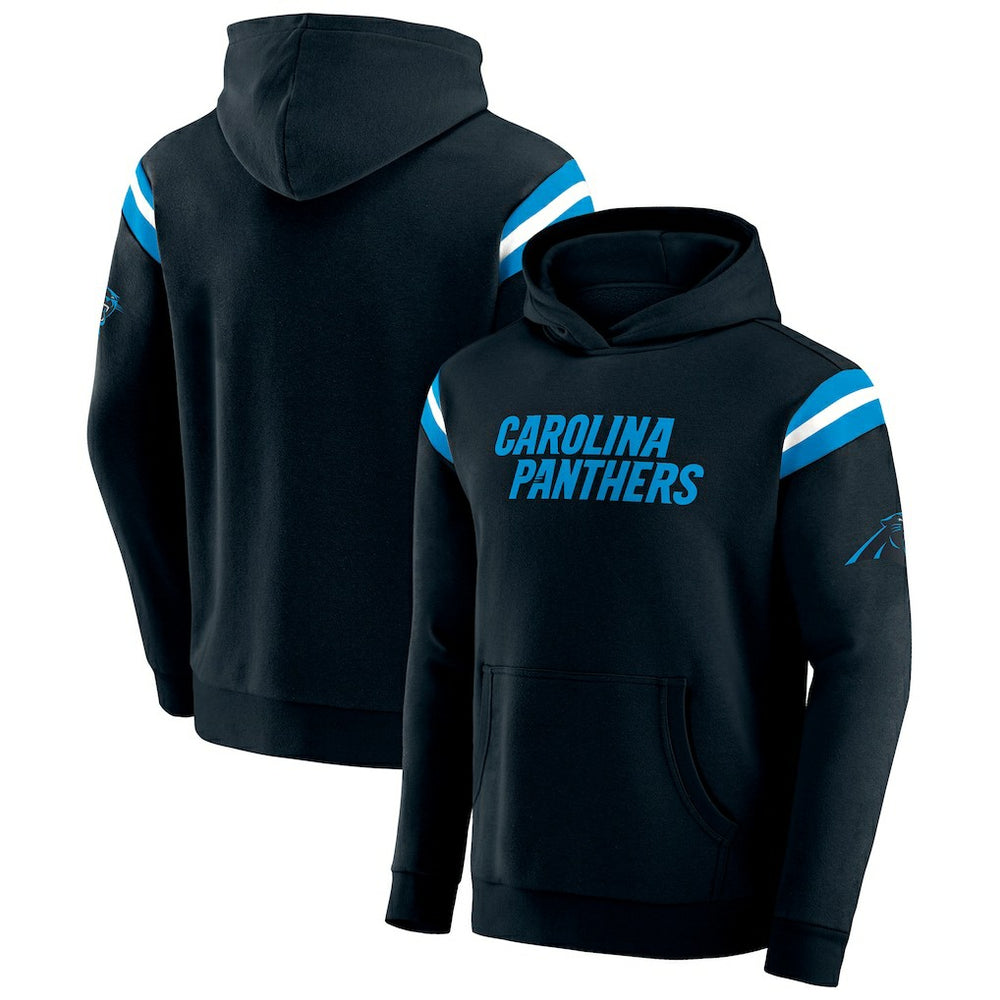 Darius Rucker Collection Football Washed Pullover Hoodie - Carolina Panthers