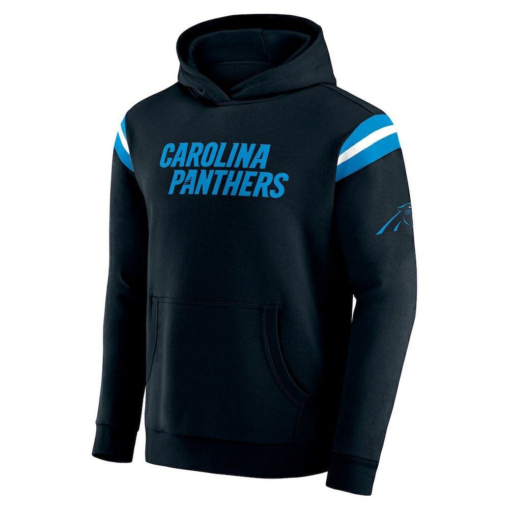 Darius Rucker Collection Football Washed Pullover Hoodie - Carolina Panthers