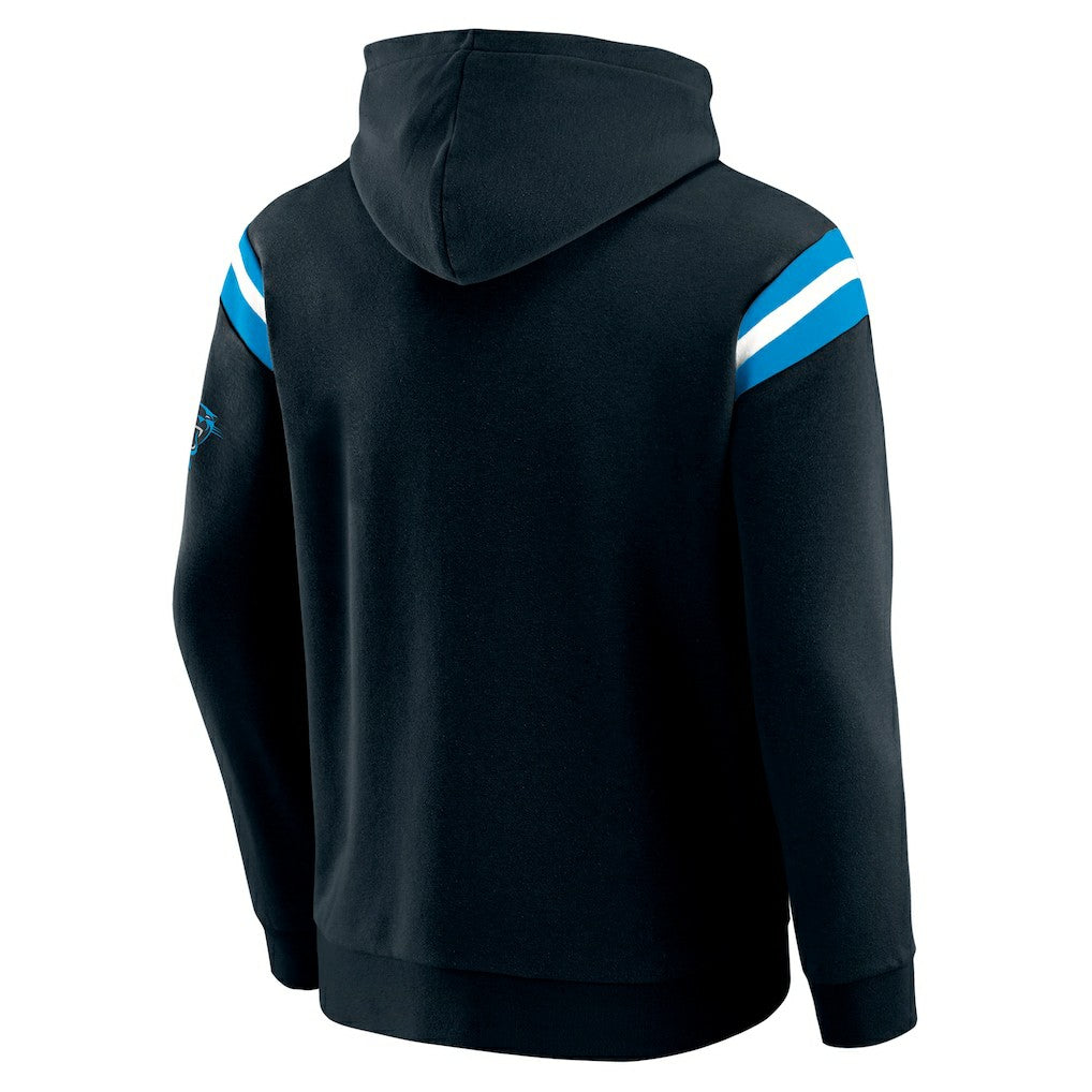 Darius Rucker Collection Football Washed Pullover Hoodie - Carolina Panthers