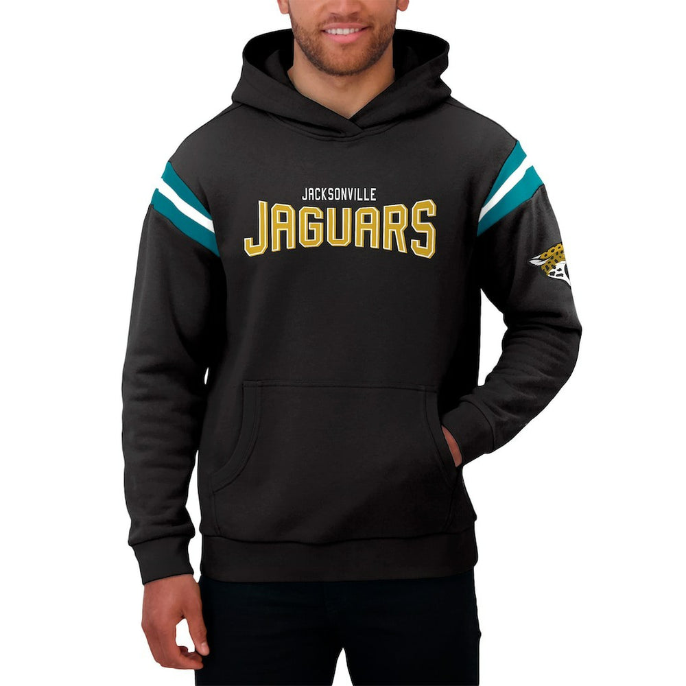 Darius Rucker Collection Football Washed Pullover Hoodie - Jacksonville Jaguars