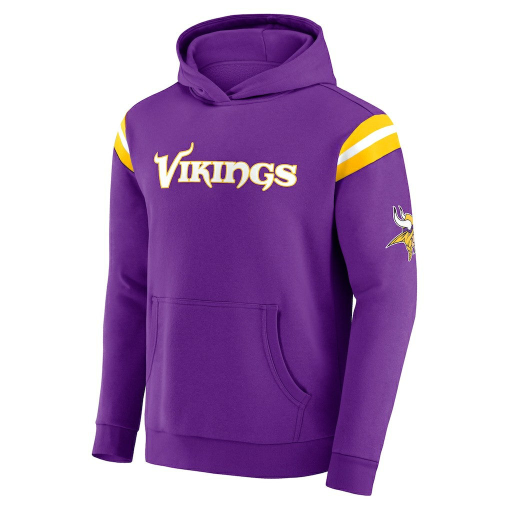Darius Rucker Collection Football Washed Pullover Hoodie - Minnesota Vikings