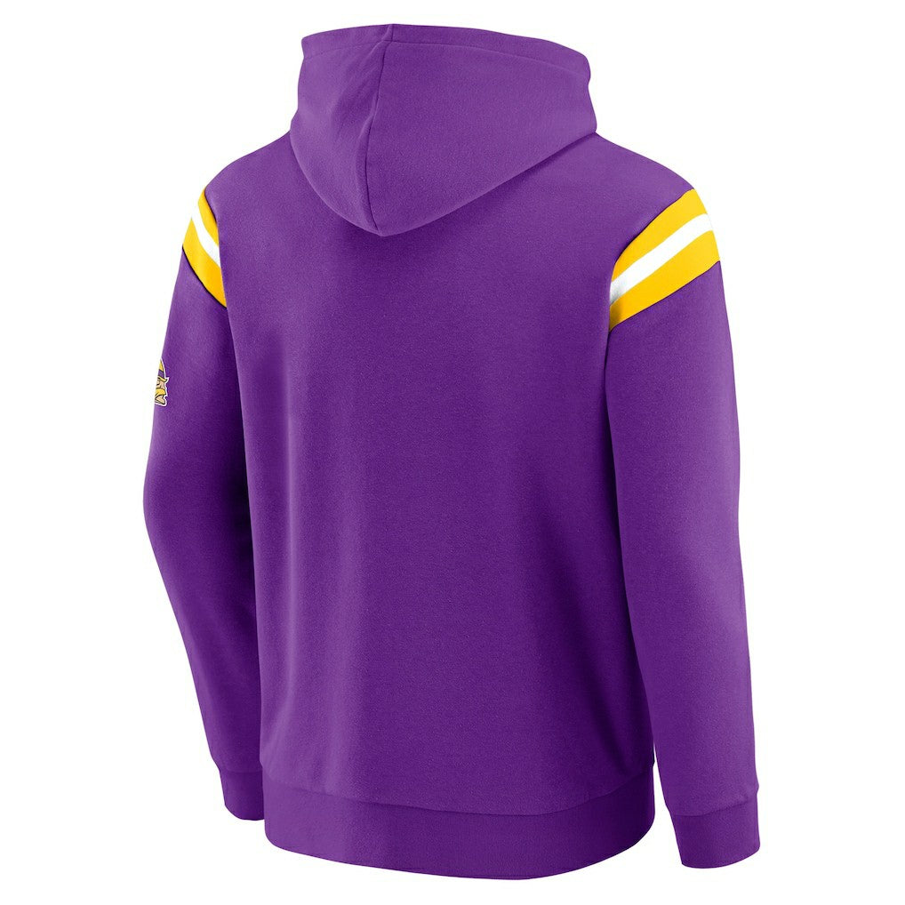 Darius Rucker Collection Football Washed Pullover Hoodie - Minnesota Vikings