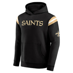 Darius Rucker Collection Football Washed Pullover Hoodie - New Orleans Saints