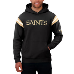 Darius Rucker Collection Football Washed Pullover Hoodie - New Orleans Saints