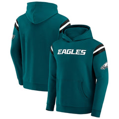 Darius Rucker Collection Football Washed Pullover Hoodie - Philadelphia Eagles