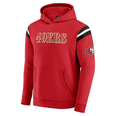 Darius Rucker Collection Football Washed Pullover Hoodie - San Francisco 49ers