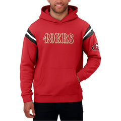 Darius Rucker Collection Football Washed Pullover Hoodie - San Francisco 49ers