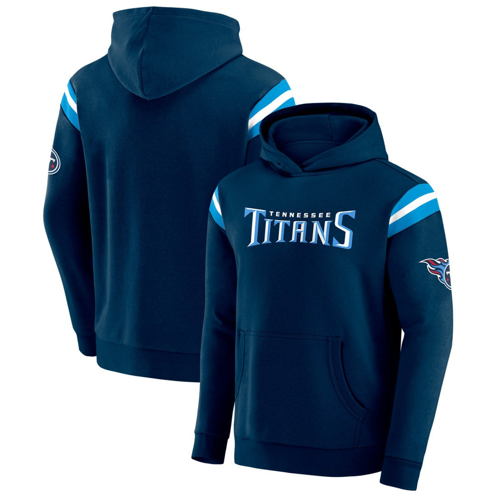 Darius Rucker Collection Football Washed Pullover Hoodie - Tennessee Titans