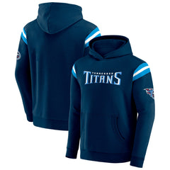 Darius Rucker Collection Football Washed Pullover Hoodie - Tennessee Titans
