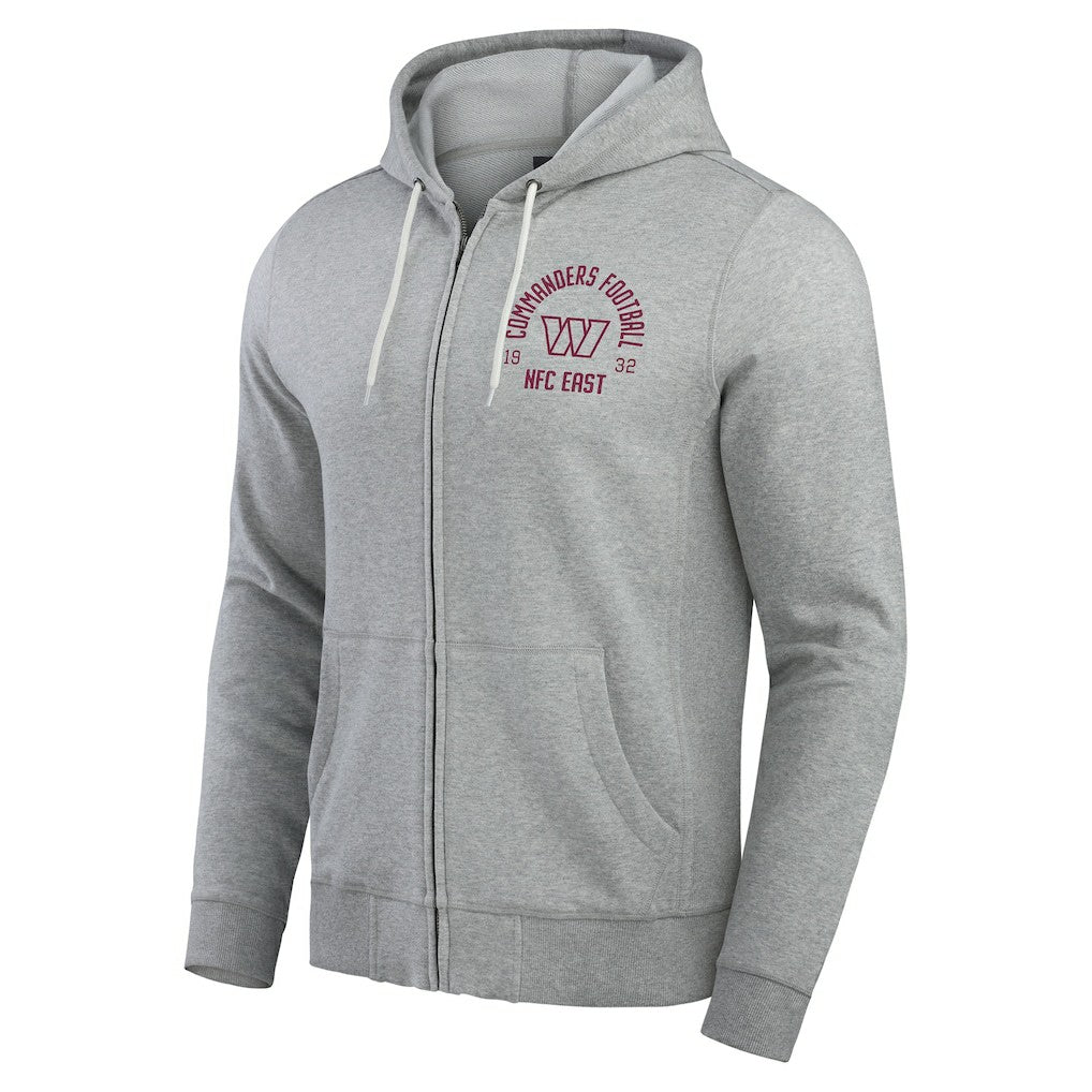 Darius Rucker Collection Vintage Stripe Full-Zip Hoodie - Washington Commanders