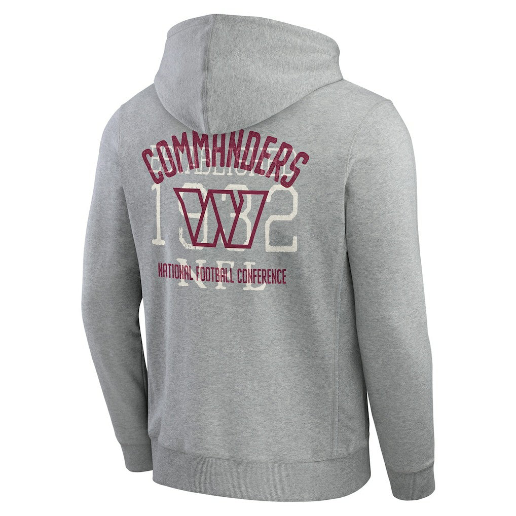 Darius Rucker Collection Vintage Stripe Full-Zip Hoodie - Washington Commanders